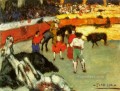 Bullfight 3 1900 2 cubism Pablo Picasso